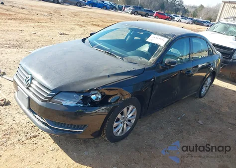 2013 Volkswagen Passat 2.5L Wolfsburg Edition z USA, uszkodzony, nr VIN 1VWAP7A34DC136649